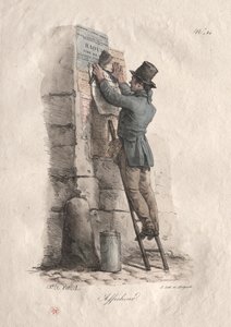 Affissatore di manifesti da Carle Vernet