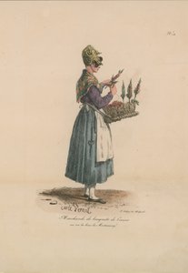 Venditrice di mazzi di ciliegie da Carle Vernet