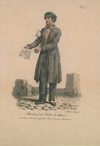 Venditori di biglietti della lotteria da Carle Vernet