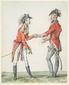 Incontro di ufficiali inglesi da Carle Vernet