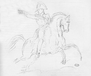 Napoleone a cavallo, XVIII secolo da Carle Vernet