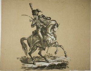 Guardia Reale, Ussaro a Cavallo e Cavallo, n. 6 da Carle Vernet