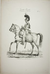 Guardia reale, fanteria leggera normanna a cavallo, n. 4 da Carle Vernet