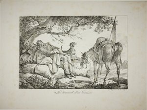 Guerriero che dorme da Carle Vernet