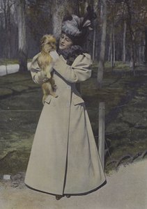 Donna in un parco di Parigi da Carle de Mazibourg