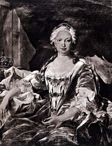 Isabella (Elisabetta) nata Farnese (1692-1766) (litografia) da Carle van (after) Loo