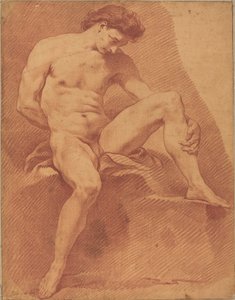 Un Nudo Maschile Seduto da Carle van Loo