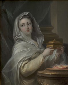 Una vestale. Donna ritratta come una vestale? da Carle van Loo