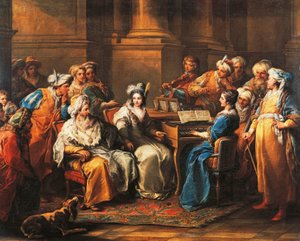 Il Gran Turco che dà un concerto alla sua amante