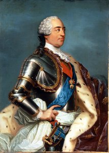 Ritratto di Luigi XV (1710 - 1774). Dipinto di Carle Van Loo (1705 - 1765).