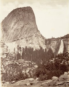 Capo della Libertà e Cascata Nevada, Yosemite da Carleton E. Watkins.