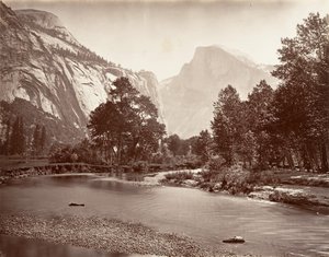 Cupola Nord e Sud, Yosemite da Carleton E. Watkins.