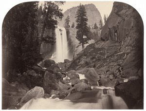 Piwyac, Cascata Vernal, 300 piedi, Yosemite da Carleton E. Watkins
