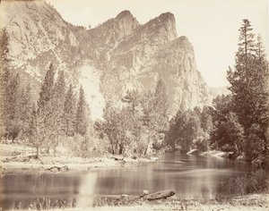 I Tre Fratelli, Yosemite, ca. 1872, stampato ca. 1876