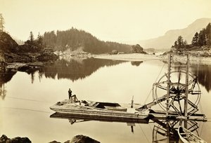 Ruota Galleggiante per Salmoni, Cascate, 1867