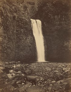 Cascate di Multnomah, fiume Columbia, 1867 (foto) da Carleton Emmons Watkins