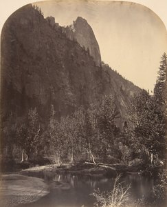 Veduta del fiume, Sentinel, 3270 piedi, 1861 da Carleton Emmons Watkins