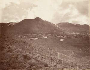 Virginia City, 1875, stampato ca. 1876 da Carleton Emmons Watkins