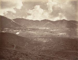 Virginia City, 1875, stampato ca. 1876 da Carleton Emmons Watkins