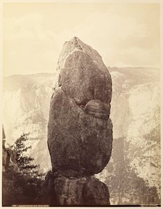 Colonna di Agassiz, vicino al Punto di Unione da Carleton Watkins