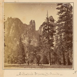 Guglie della cattedrale, 2200 piedi da Carleton Watkins