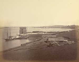 [La città di Vallejo vista da South Vallejo] da Carleton Watkins
