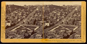 Panorama di San Francisco da Telegraph Hill, Washington Square da Carleton Watkins