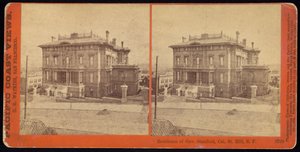 Residenza del governatore Stanford, Cal. St. Hill, S.F da Carleton Watkins