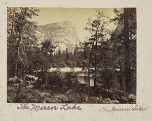 Il lago, Valle dello Yosemite, Contea di Mariposa, CAL. (No.1028) da Carleton Watkins