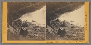 Sotto la cascata superiore di Yosemite da Carleton Watkins