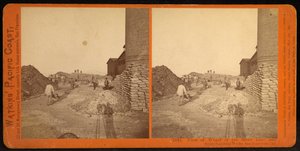 Vista del molo delle opere di fusione di piombo e argento di Selby, San Francisco, Cal da Carleton Watkins
