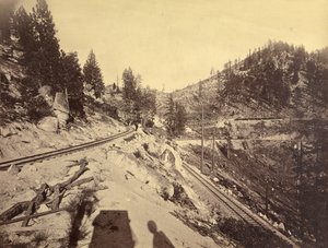 Vista sul lago Tahoe da Carleton Watkins