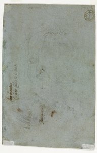 Schizzo della testa di un bambino (verso) da Carletto Caliari