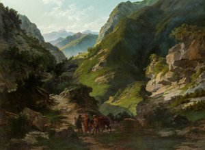 Viaggiatori in montagna da Carlo Ademollo