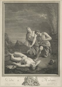 Adamo ed Eva presso il corpo di Abele da Carlo Antonio Porporati