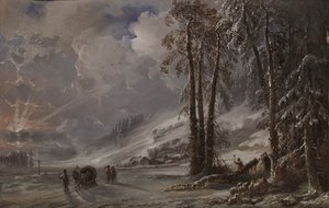 Foresta ai piedi dei Monti Urali, 1872 da Carlo Bossoli