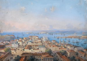 Veduta di Sebastopoli, 1860-1870 da Carlo Bossoli