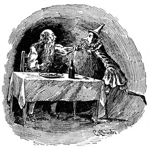 Illustrazione di Pinocchio di Carlo Chiostri (1863-1939), uno dei primi illustratori italiani dell