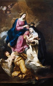 Santa Rosa da Lima incoronata da Carlo Cignani