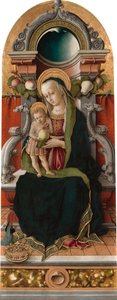 Madonna col Bambino in trono con donatore da Carlo Crivelli