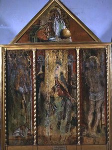 Madonna col Bambino e santi, il primo trittico di Valle Castellamo