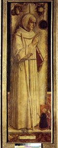 Santiago de la Marche (1394-1476) e due donatori in ginocchio
