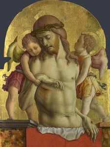 Il Cristo Morto sostenuto da Due Angeli