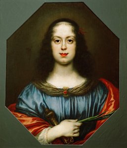 Ritratto di Vittoria della Rovere 1622-1694 come Santa Caterina, 1640 da Carlo Dolci
