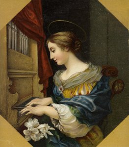 Santa Cecilia che suona l