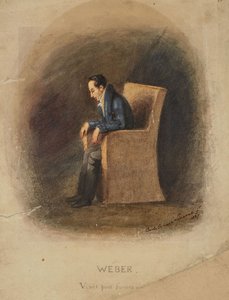 Ritratto di Carl Maria von Weber da Carlo Ernesto Liverati
