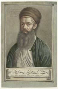 Ritratto del pittore Jean-Etienne Liotard in abito turco con barba e cappello di pelliccia da Carlo Gregori (possibly)