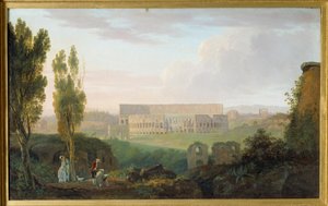 Il Colosseo visto dal Palatino da Carlo Labruzzi