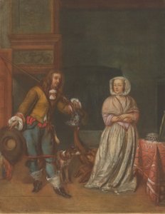 Cacciatore che visita una signora, 1783-1786 da Carlo Lasinio