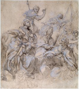 Schizzo di un Affresco per la Chiesa di Santa Maria del Popolo a Roma da Carlo Maratta